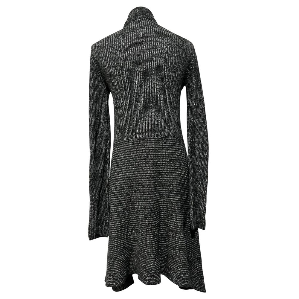 Cabi Cloak Black Marled Knit Longline Duster Cardigan Sweater Small Style #3530 - Picture 5 of 9